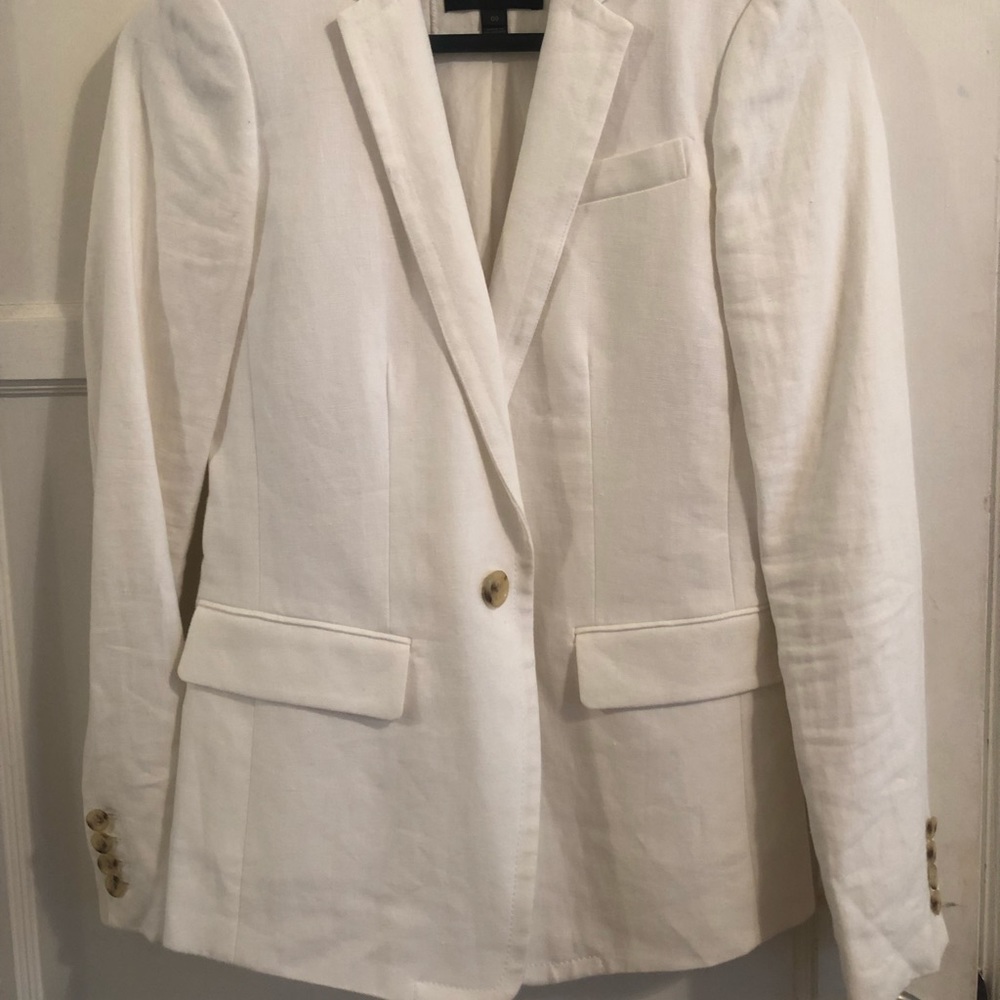 White jcrew blazer size 00
